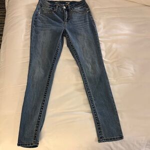 Seven7 Blue Skinny Jeans high rise tummyless 2